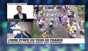 Tour de France : abandon du Français Thibaut Pinot dans la 19e étape