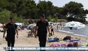 Emmanuel Macron à Brégançon : les vacanciers attentifs au moindre mouvement