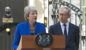 La "priorité immédiate" de Boris Johnson sera d'accomplir le Brexit (May)