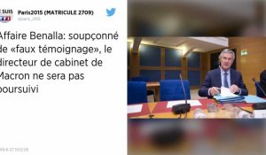 Affaire Benalla : Pas de poursuites pour « faux témoignage » contre Patrick Strzoda, le directeur de cabinet de Macron