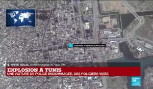 Explosion à Tunis : "Il y aurait trois policiers et deux civils blessés"