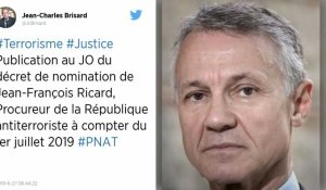 Jean-François Ricard officiellement nommé à la tête du parquet national antiterroriste