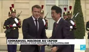 Emmanuel Macron en visite au Japon pour défendre le multilatéralisme