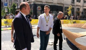 Tour de France 2019:  Bernard Hinault a inauguré le Fan Park place De Brouckère