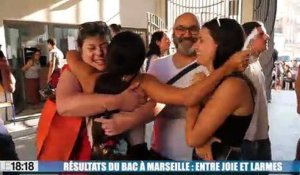 Résultats du bac : joie et larmes au lycée Périer à Marseille