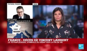 Décès de Vincent Lambert : sur France 24, Alain Claeys rappelle l'importance des dernières volontés