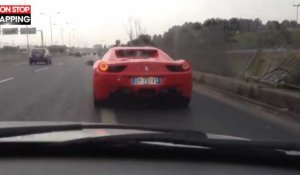 Italie : Il démolit sa Ferrari en voulant dépasser des automobilistes (vidéo)