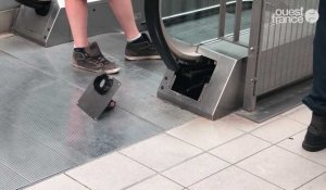 Rennes. une fillette se bloque la main dans l'escalator du métro