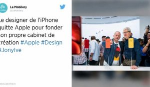 Le designer de l'iPhone quitte Apple pour fonder son propre cabinet de création