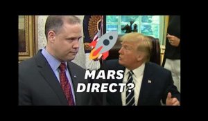 Mars, pas la lune, Trump donne une leçon à la Nasa devant les astronautes d&#39;Apollon 11