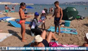 Vidéo : quand la Ligue contre le cancer fait de la prévention sur les plages marseillaises
