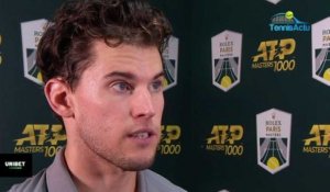 Rolex Paris Masters 2019 - Dominic Thiem was afraid of Milos Raonic : "I'm happy to be here again"