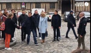 Brigitte et Emmanuel Macron en week-end àHonfleur