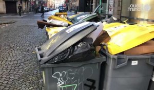 Les poubelles débordent, les déchets s'entassent dans le centre-ville de Rennes