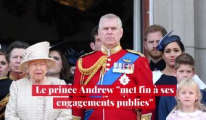 Le prince Andrew "met fin à ses engagements publics"