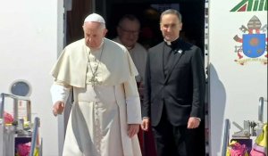 Arrivée du pape François en Thaïlande