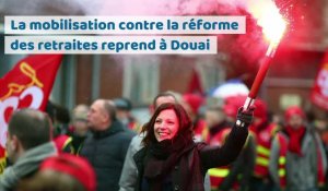 Nouvelles mobilisations cette semaine à Douai contre la réforme des retraites