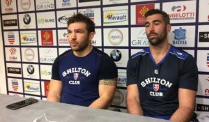 Rugby ProD2 : Réaction de Benjamin Desroche et Jean-baptiste Barrère après la victoire de Béziers contre Carcassonne