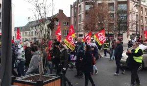 Manifestation contre la réforme des retraites le 17 décembre 2019 à Valenciennes