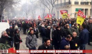 Marseille : beaucoup de monde boulevard Garibaldi