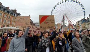 Plus de 2 000 manifestant(e)s à Lille contre les violences faites aux femmes
