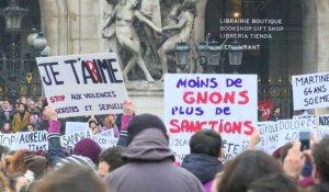 Violences faites aux femmes: des milliers de personnes se rassemblent à Paris