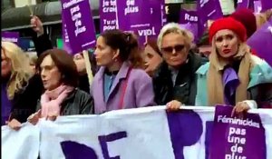 Marche contre les violences faites aux femmes : la sénatrice de l'Oise Laurence Rossignol était en tête de cortège