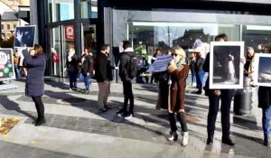 Manifestation contre les violences faites aux femmes, place Verte à Charleroi
