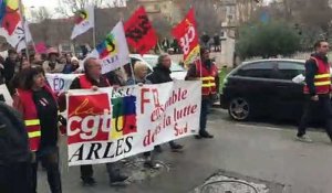 Arles : plus de 1500 personnes mobilisées contre la réforme des retraites