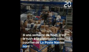 Noël: Le rush à la plateforme colis La Poste Nantes nord