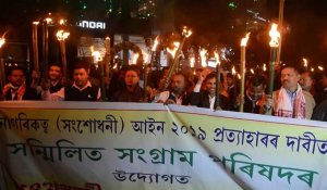 Inde: Des centaines de personnes manifestent à Guwahati dans l'État d'Assam
