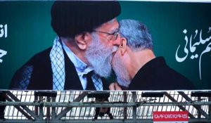 portraits du général iranien Soleimani dans les rues de Téhéran