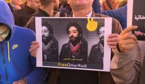 Au Maroc, des centaines de manifestants dénoncent l'arrestation d'un journaliste
