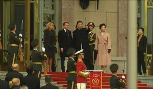 Xi accueille Macron à l'Assemblée du Peuple à Pékin