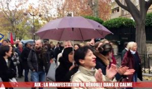 Aix : la manifestation se déroule dans le calme