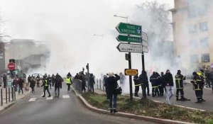 Grève du 5 décembre contre la réforme des retraites : Incidents et lacrymogènes en Début de manifestation à Lille