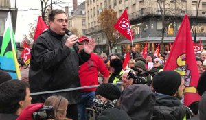 Manifestation du 5 décembre à Valenciennes contre la réforme des retraites