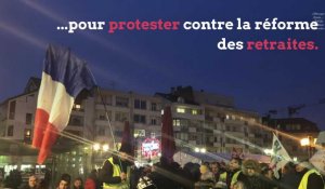 Thonon-les-Bains: des centaines de personnes contre la réforme des retraites