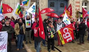 Retraites : 200 manifestants rassemblés devant le Medef à Troyes