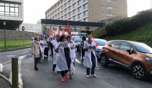 Grève à l'hôpital de Dinan