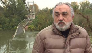 Pont effondré au nord de Toulouse: le camion pesait "plus de 40 tonnes, largement" selon le maire