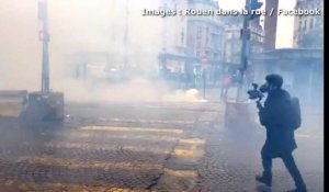 Gilets jaunes à Paris. Premiers incidents Porte Champerret