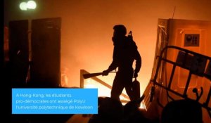 Hong Kong : l'université PolyU assiégée, la violence des émeutes ne faiblit pas