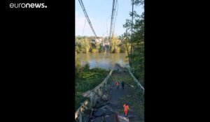 Un pont s'effondre en France, des véhicules plongent : 1 mort, des disparus
