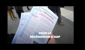 Les difficultés des militants contre la privatisation d&#39;ADP pour obtenir des signatures