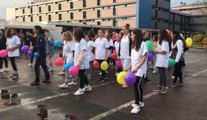 Lisieux. Les lycéens de Cornu font une flash-mob pour le Téléthon