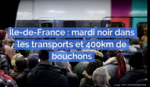 Grève contre la réforme des retraites : Mardi noir dans les transports et 400 km de bouchons en Ile-de-France