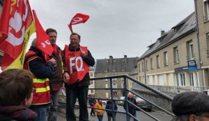 Grève du 10 décembre à Coutances. Des grévistes moins nombreux mais déterminés