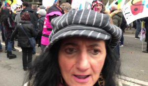 Manifestation contre la réforme des retraites à Lille: la chanson de Marie-Lou pour Emmanuel Macron
