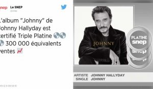 Johnny Hallyday. Son deuxième album posthume a passé la barre des 300 000 ventes